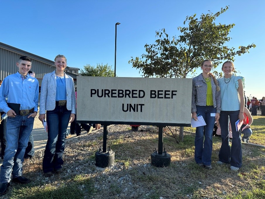 4-H purebred beef unit 