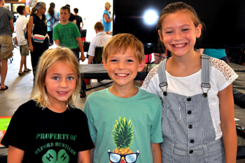 Three 4-H youth from county fair